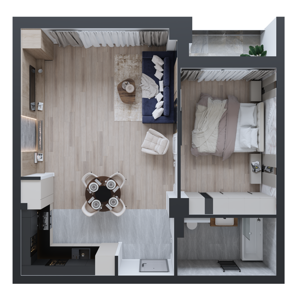 Apartament 2 camere tip 2