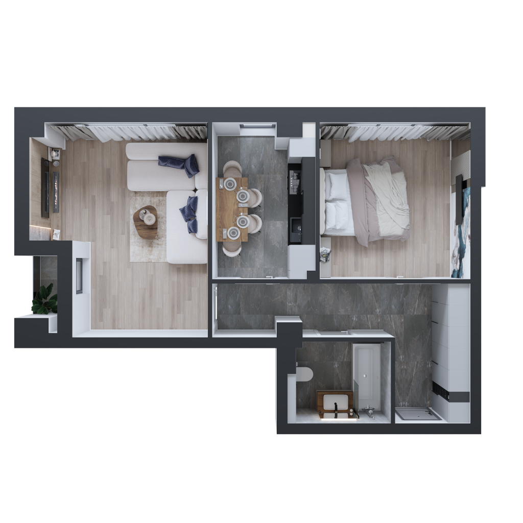 Apartament 2 camere tip 3