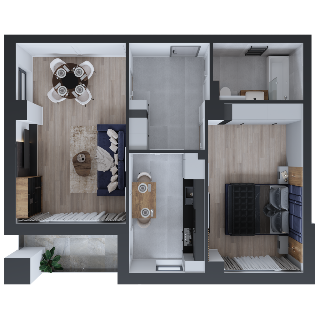 Apartament 2 camere tip 4